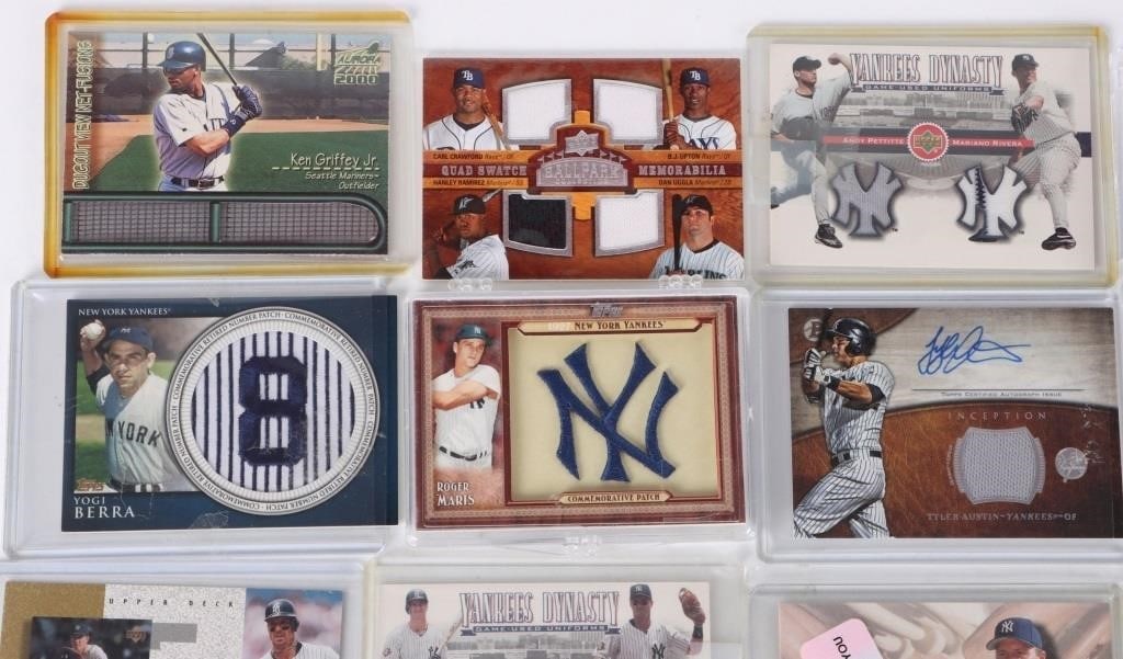 ASSORTED BASEBALL PATCH/ GAME FABRIC CARDS-(13) - 2