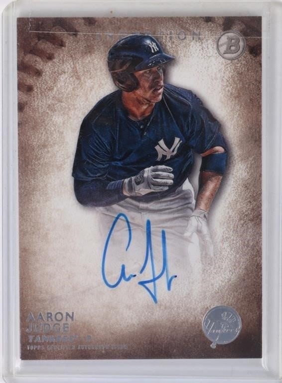 2015 BOWMAN INCEPTION AUTO AARON JUDGE ROOKIE CARD (1 of 3)