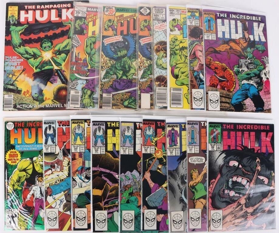 BRONZE & MODERN AGE HULK COMIC LOT OF 17 (1 of 5)