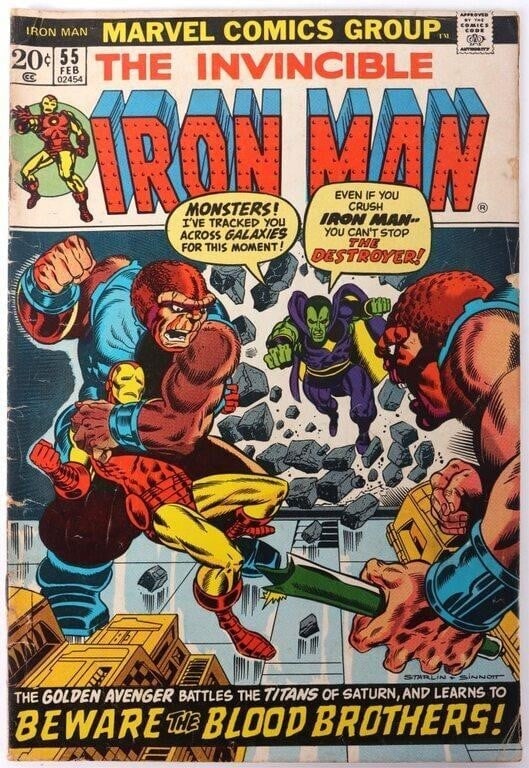 1ST THANOS INVINCIBLE IRON MAN #55 1S DRAX STARFOX (1 of 7)