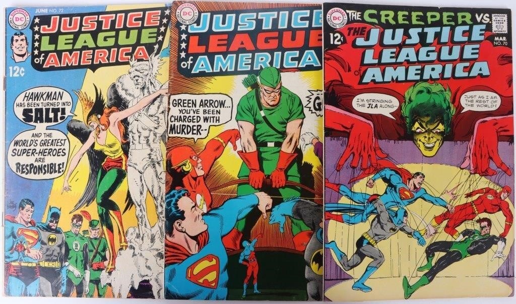 JUSTICE LEAGUE OF AMERICA #69, 70 & 72 DC COMICS (1 of 11)