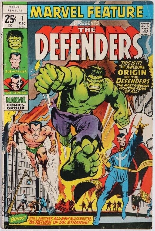MARVEL FEATURE #1 (1971) 1ST DEFENDERS APP. (1 of 4)