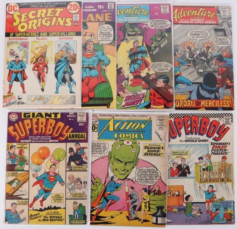 SUPERMAN VARIED SILVER AND BRONZE AGE LOT (7) (1 of 4)