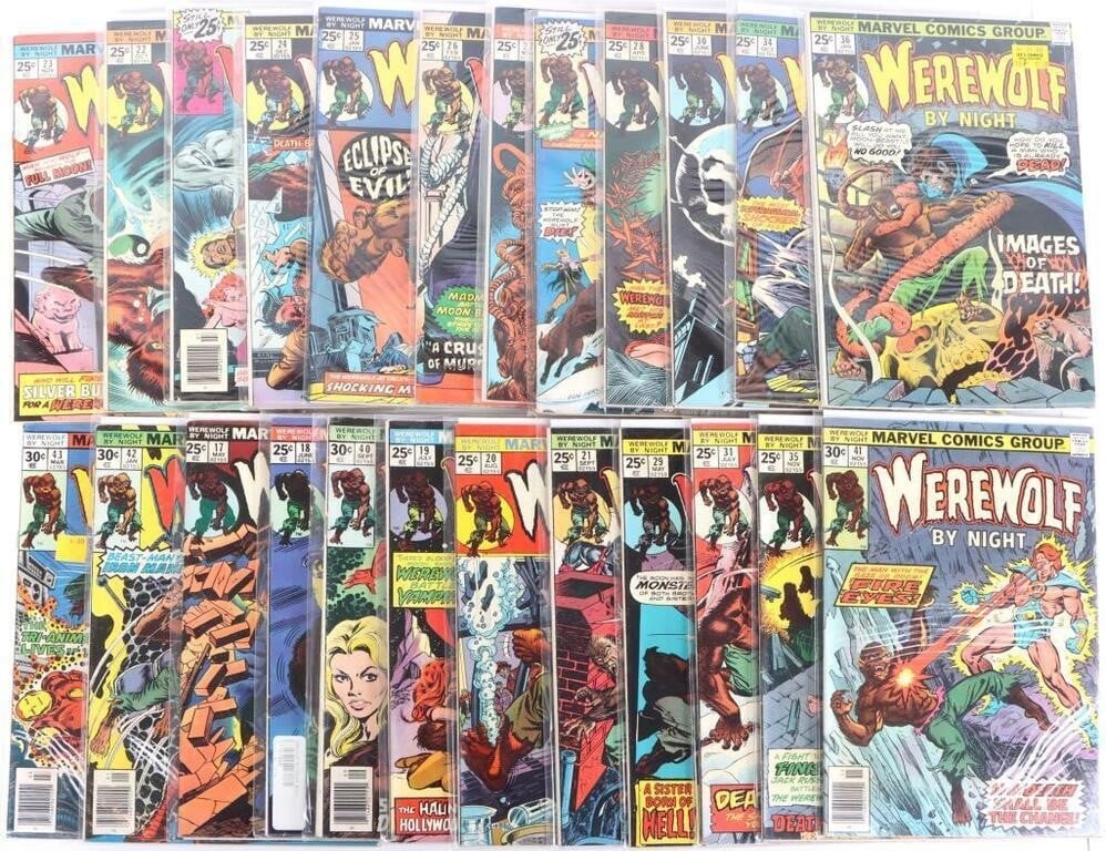 WEREWOLF BY NIGHT #17-31, 34-36, 38-42 MARVEL (1 of 7)