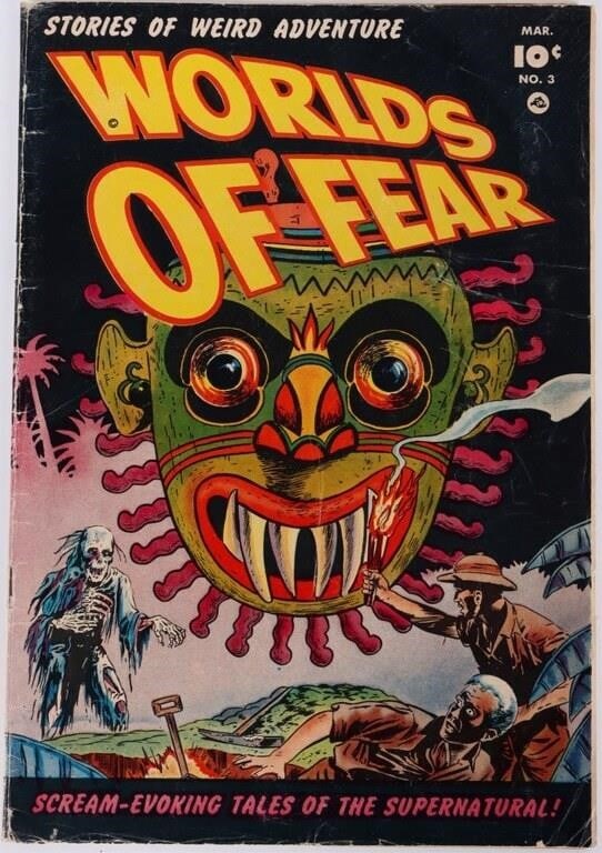 WORLDS OF FEAR #2 LATE GOLDEN AGE COMIC BOOK 1952 (1 of 5)