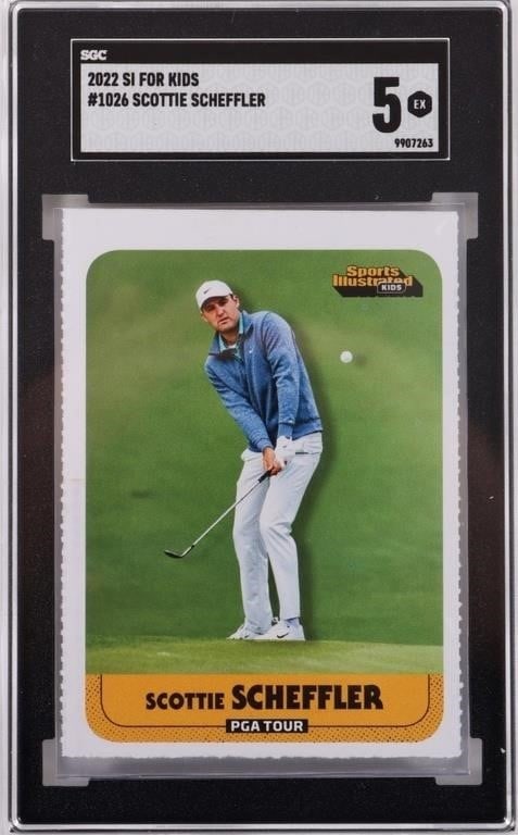 2022 SCOTTIE SCHEFFLER SPORTS ILLUSTRATED SGC 5 EX (1 of 5)