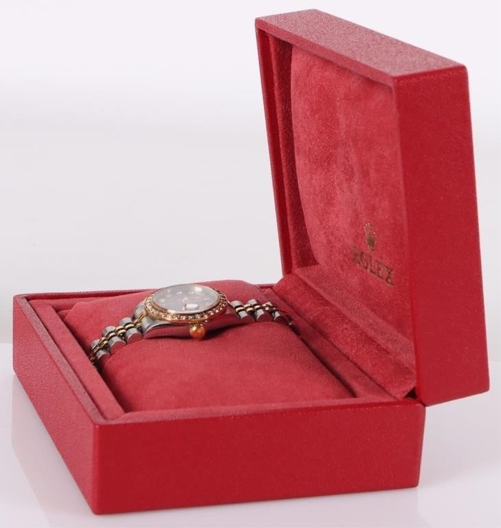 ROLEX OYSTER PERPETUAL DATEJUST LADIES WRISTWATCH - 10