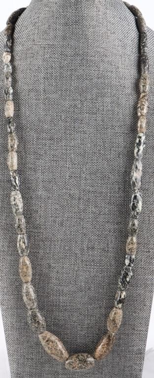ASSORTED NEPHRITE/ TURQUOISE NECKLACES - (3) - 4