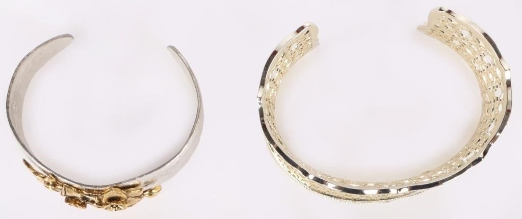 DESIGNER LADIES CUFF BRACELETS LOT OF 2 (1 of 6)