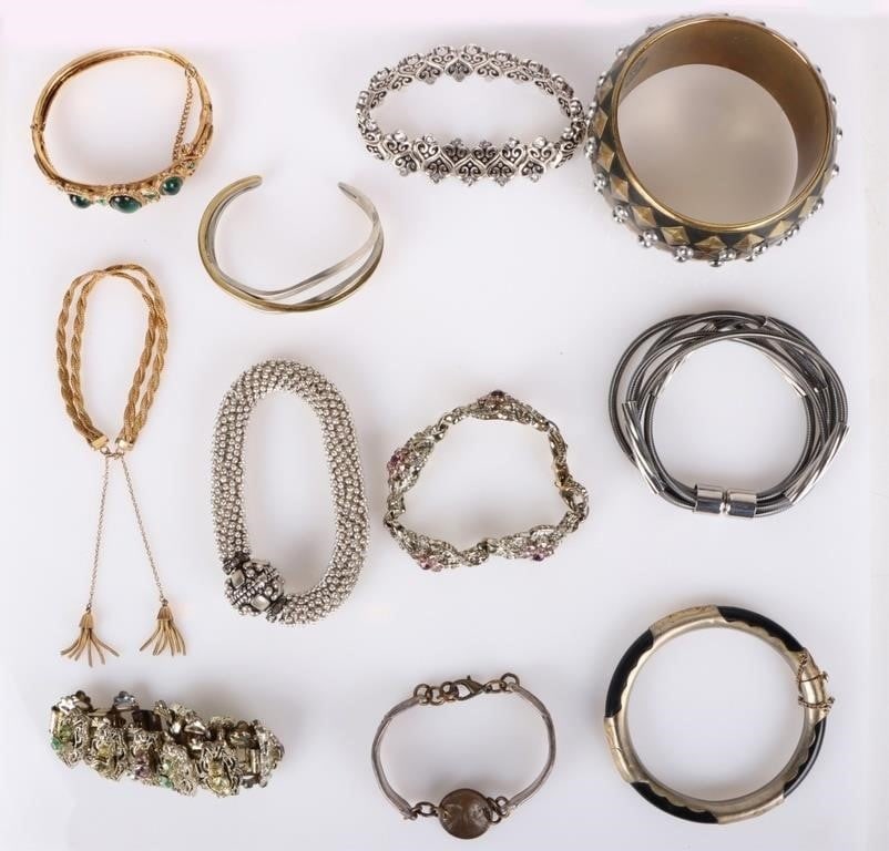 ASSORTED LADIES BRACELETS LOT OF ELEVEN (1 of 3)