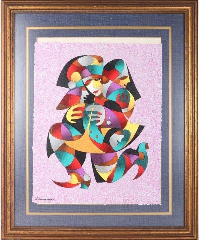 ANATOLE KRASNYANSKI RUNNING JESTER SERIGRAPH 15/50 (1 of 4)