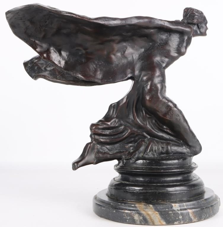 AFTER SPIRIT OF ECSTASY BY SYKES BRONZE SCULPTURE (1 of 8)