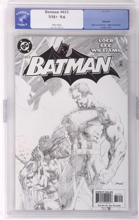 BATMAN #612 - 2ND PRINTING - COMIC CGG 9.6 (1 of 4)
