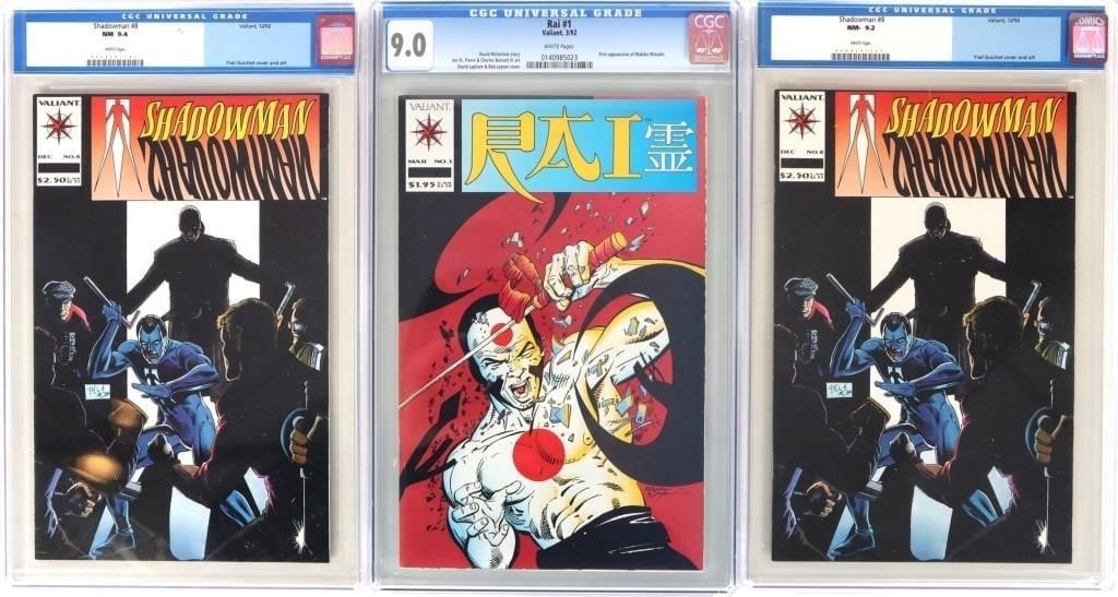 VALIANT COMICS CGC GRADED COLLECTION (3 BOOKS) (1 of 7)