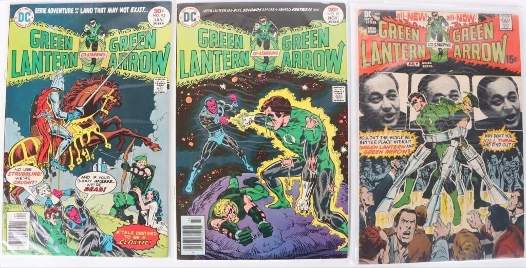 GREEN LANTERN & GREEN ARROW COMIC BOOKS (1 of 4)