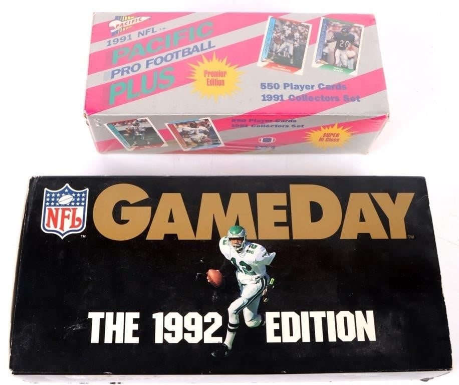 1991/92 PRO FOOTBALL TRADING CARD BOXES LOT OF 2 (1 of 6)