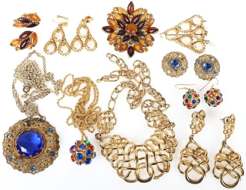 VINTAGE FASHION JEWELRY SETS (5 SETS) (1 of 4)