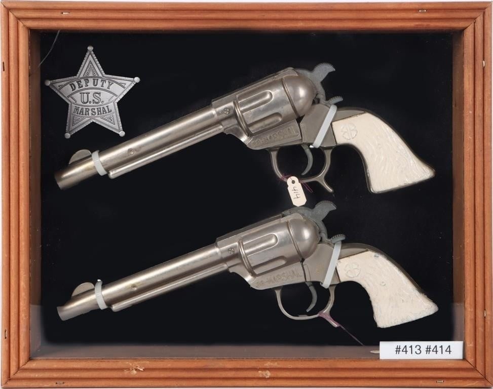 G. SCHMIDT BUCK'N BRONC MARSHAL CAP GUNS (1 of 4)