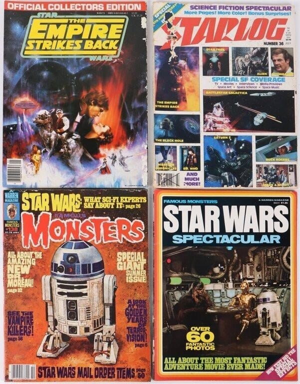 STAR WARS VINTAGE MAGAZINE LOT 1977 & 1980 (1 of 5)