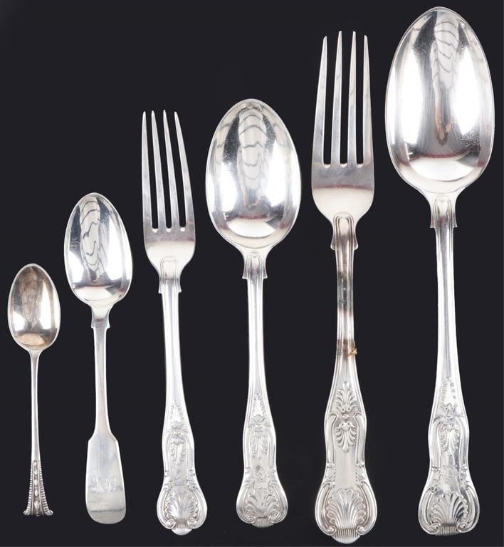 FRANCIS HIGGINS STERLING SILVER UTENSILS LOT OF 6 (1 of 6)