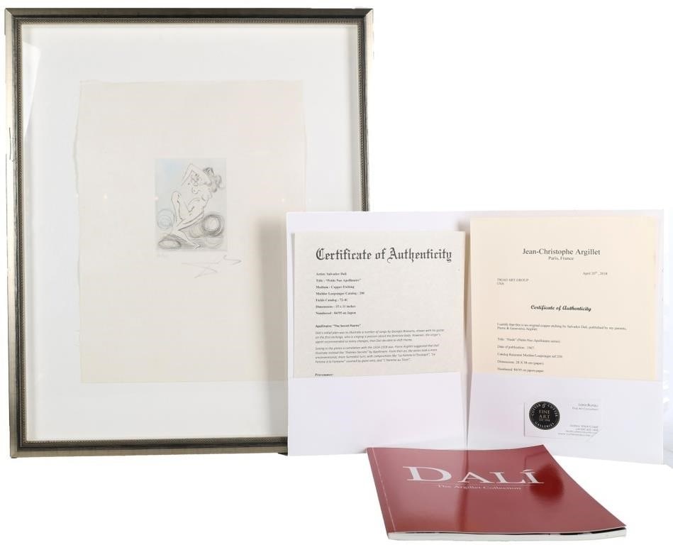 SALVADOR DALI PETITS NUS APOLLINAIRE 2 84/95 AUTO (1 of 7)