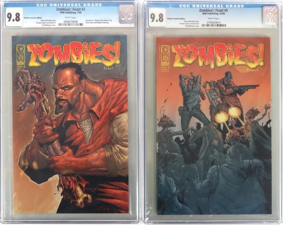 ZOMBIES!: FEAST #3 & #5 CGC GRADED 9.8 MINT (1 of 7)