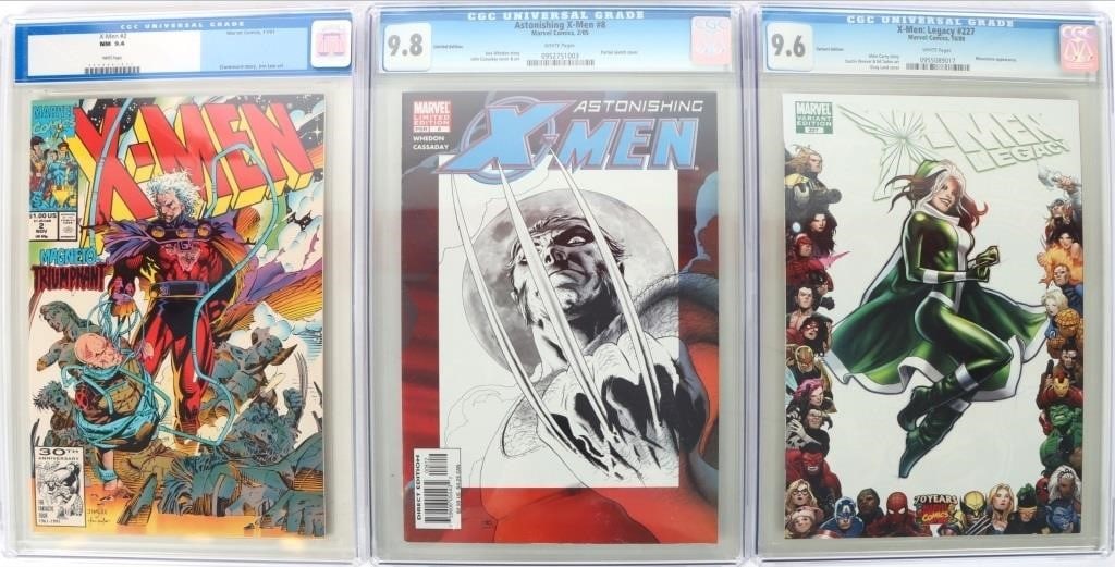X-MEN LOT CGC 9.4-9.6 WHEDON CLAREMONT VARIANT COV (1 of 4)
