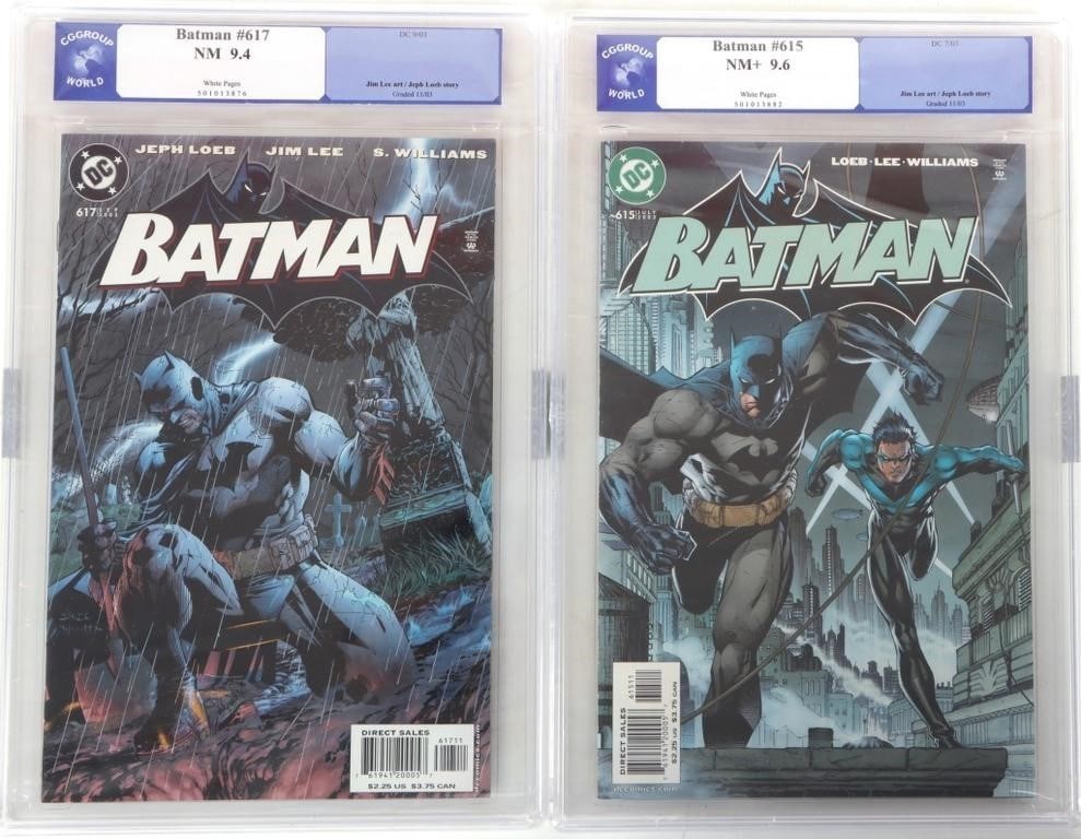 BATMAN #615 & #617 COMIC BOOKS CGG GRADED (1 of 7)