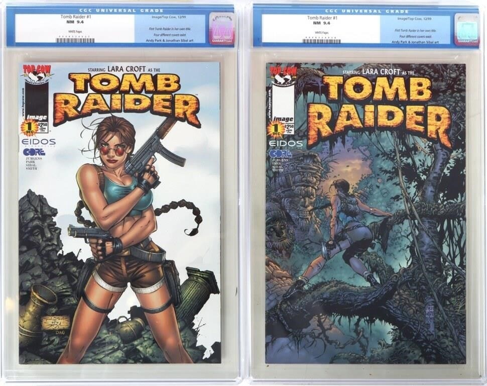 TOMB RAIDER #1 & VARIANT CGC GRADED 9.4 COMICS (1 of 7)