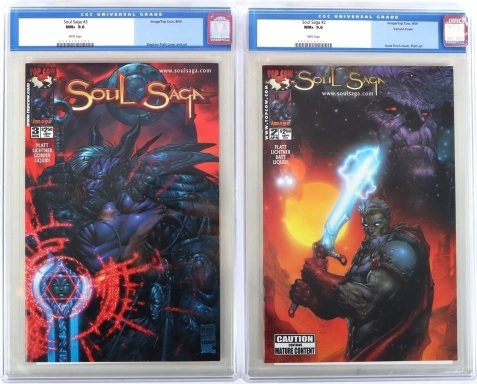 SOUL SAGA #2 (DAVE FINCH COVER) & 3 CGC 9.6 NM+ (1 of 7)