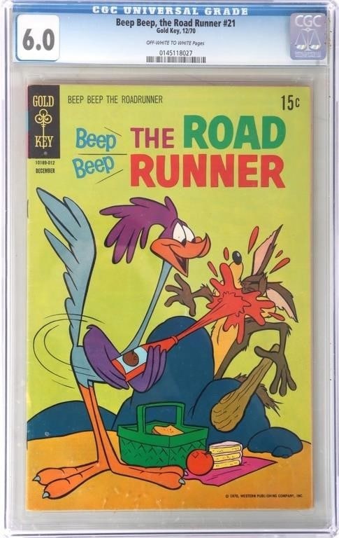 THE ROAD RUNNER #21 GOLD KEY COMICS CGC 6.0 1970 (1 of 4)