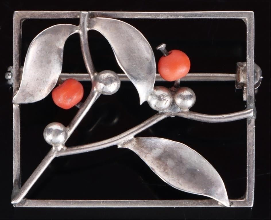 ANTIQUE FRIEDRICH LUTTENBERGER 935 SILVER BROOCH (1 of 3)