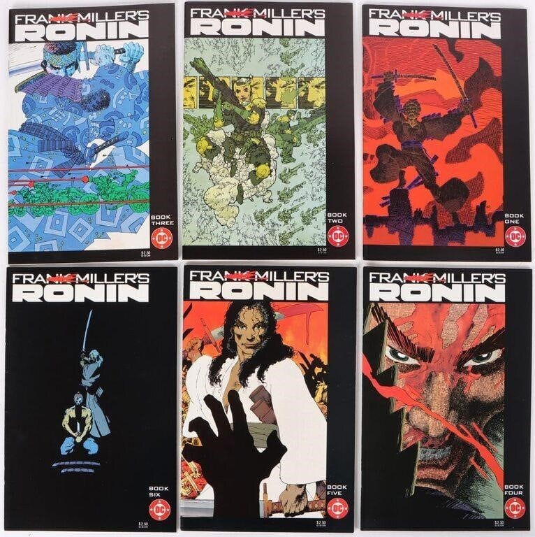 FRANK MILLER'S RONIN COMPLETE SET MINT CONDITION: Complete set of Frank Miller's "Ronin" miniseries, written before the Dark Knight Returns. Condition: Very fine, like mint. See picture. Comic books DC Bronze Age (1970-1985) Raw Book(s)