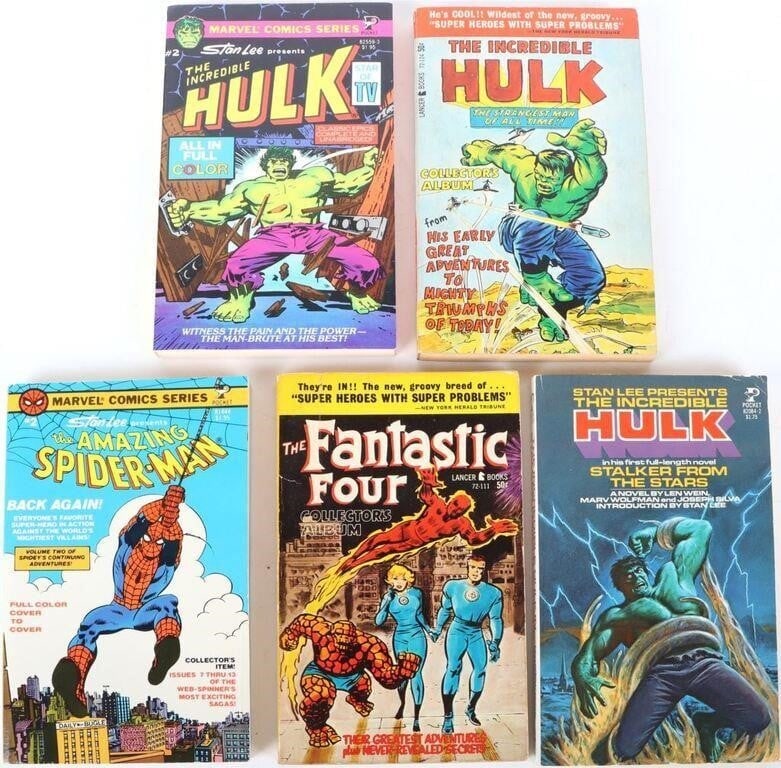 VINTAGE LANCER & POCKET BOOKS COMIC TPBS HULK FF (1 of 5)
