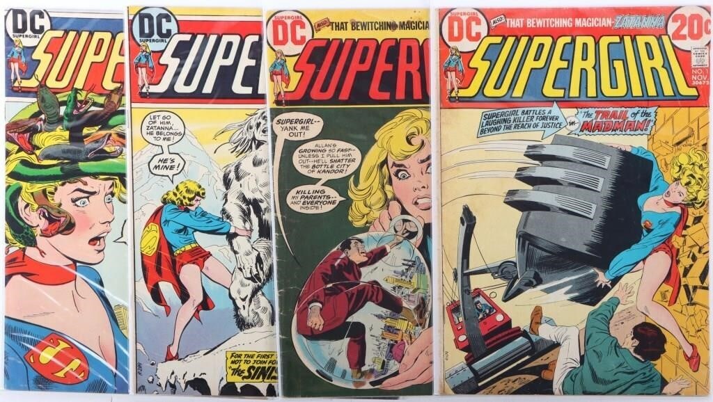 SUPERGIRL ISSUES # 1, 2, 7, AND 8 SLEEVED (1 of 3)