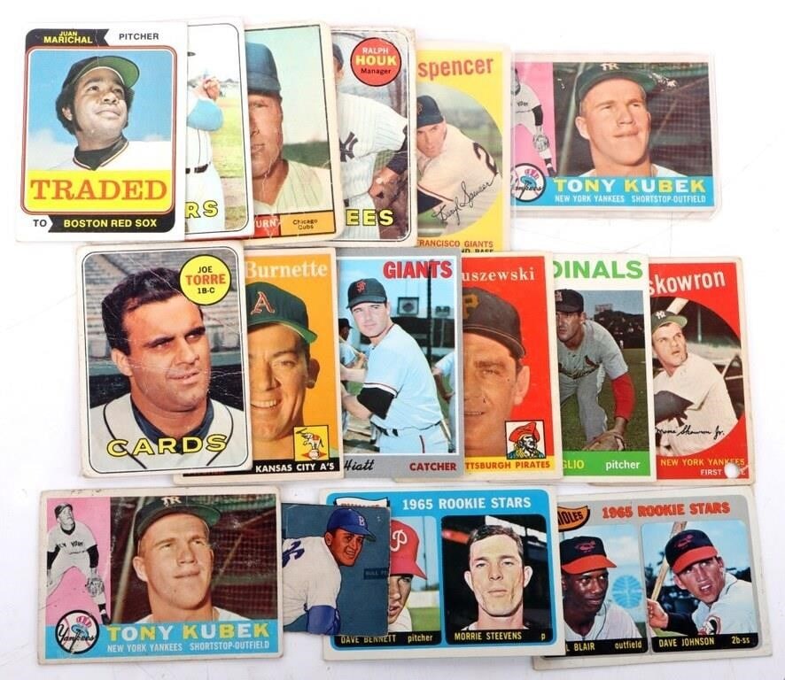 ASSORTED 1951-1974 COLLECTIBLE BASEBALL CARDS-(16) (1 of 3)