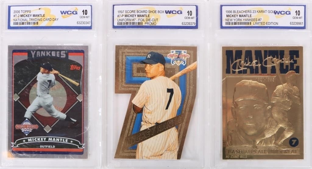 1996-2006 MICKEY MANTLE COLLECTIBLE CARDS WCG 10 (1 of 5)