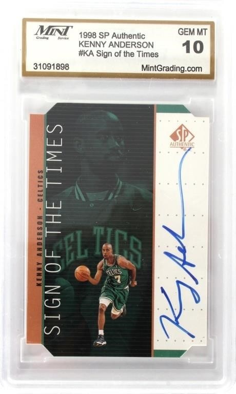 KENNY ANDERSON SIGN OF THE TIMES GRADED & SIGNED (1 of 2)