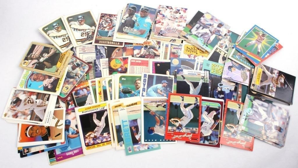 ASSORTED BASEBALL CARDS 1982-2002 - LOT OF 215 (1 of 5)