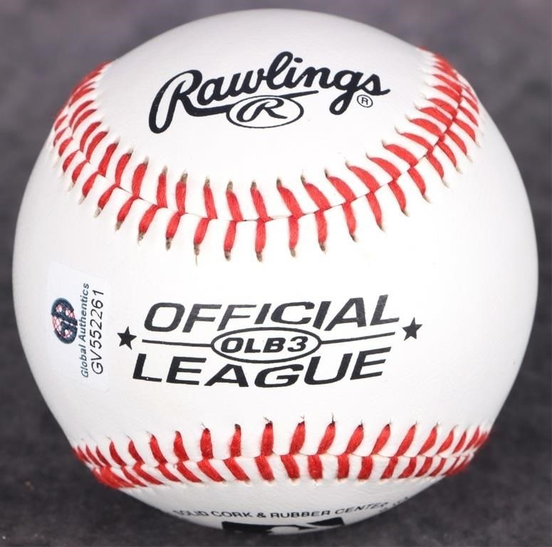 A.J. BURNETT AUTOGRAPHED BASEBALL COA (1 of 4)