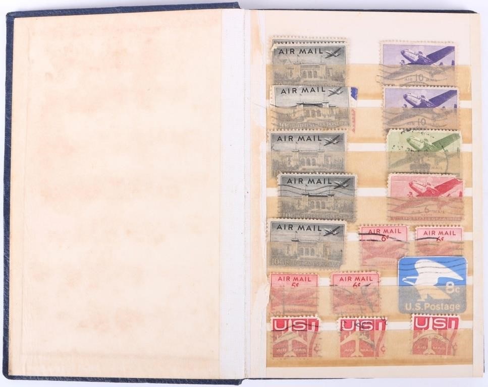STAMP BOOK US AIR MAIL PRESIDENTS ACTIVISTS (144) (1 of 4)