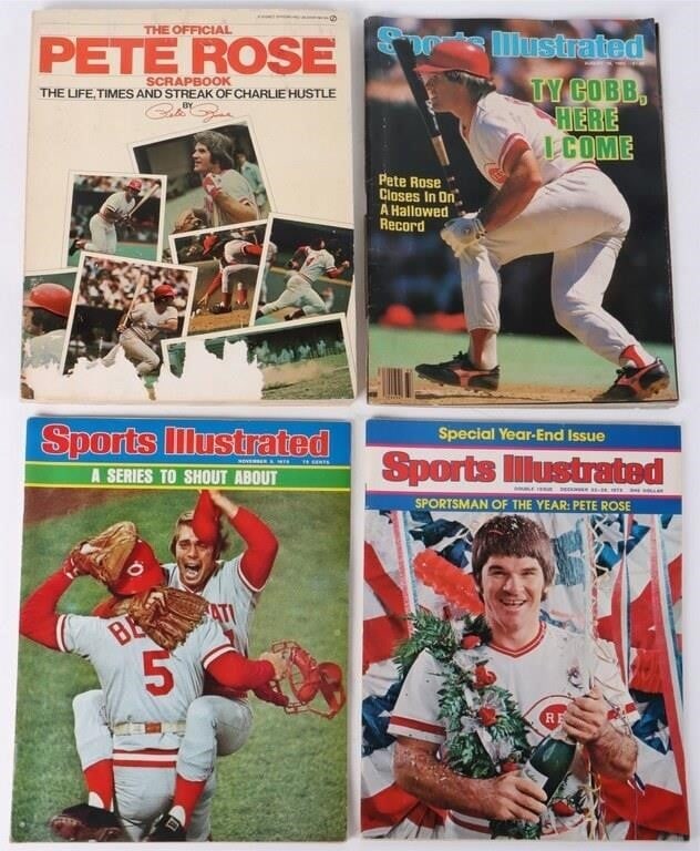 PETE ROSE SPORTS ILLUSTRATED SCRAPBOOK LOT (1 of 5)