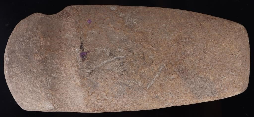 PALEOLITHIC NATIVE AMERICAN STONE AXE HEAD (1 of 2)