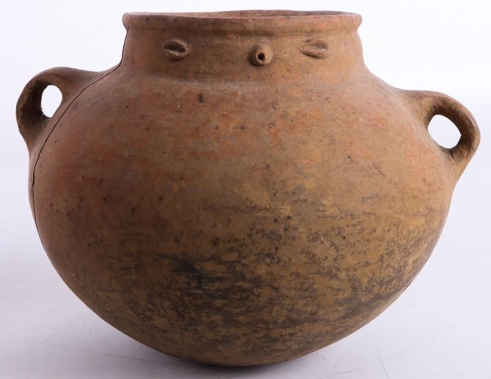 ANTIQUE HANDMADE TERRACOTTA JAR/ BOWL (1 of 4)