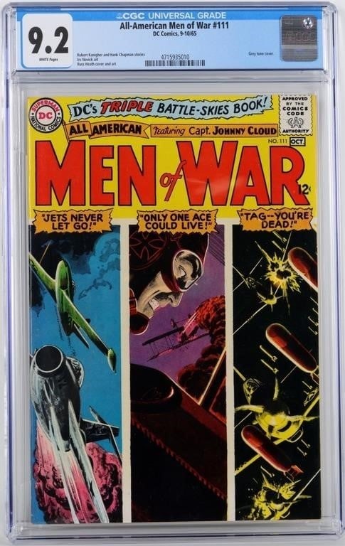 ALL-AMERICAN MEN OF WAR #111 DC 1965 CGC 9.2 (1 of 4)