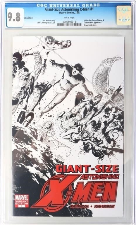 GIANT-SIZED ASTONISHING X-MEN #1 CGC 9.8 SKETCH V. (1 of 3)