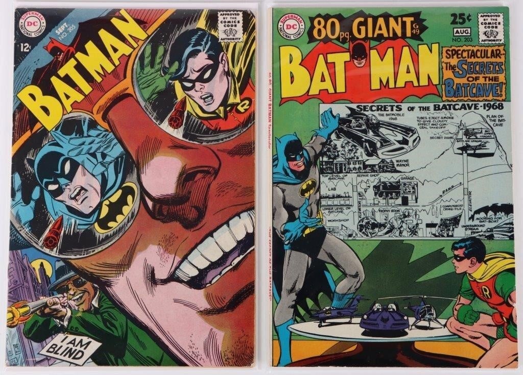 DC COMICS BATMAN ISSUES #203 AND #205 (1 of 7)