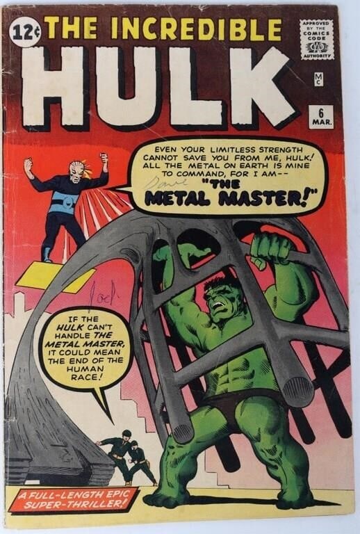 THE INCREDIBLE HULK #6 SILVER AGE MARVEL FINE+ (1 of 5)