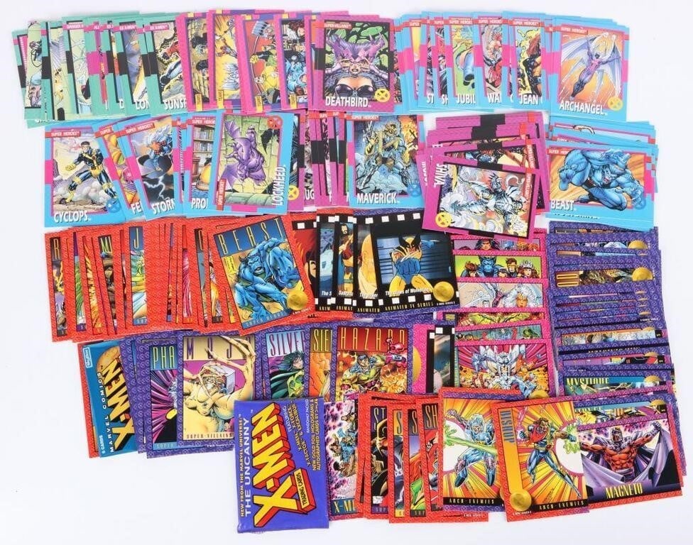 X-MEN TRADING CARDS SERIES 1 & 2 COMPLETE SETS (1 of 5)