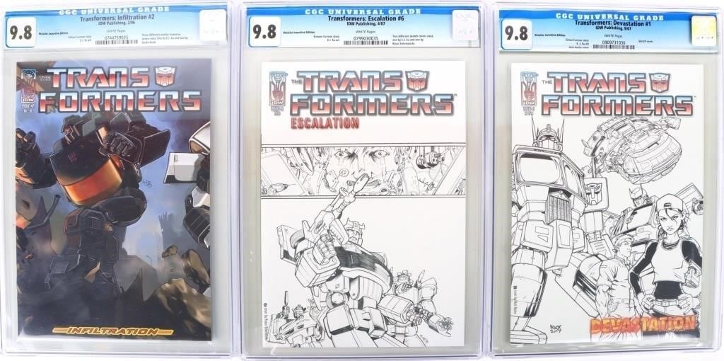 IDW SIMON FURMAN -ATION TRILOGY LOT ALL CGC 9.8 NM (1 of 4)
